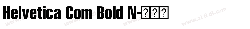 Helvetica Com Bold N字体转换
